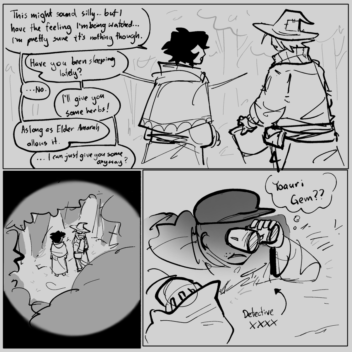 Maybemeidk29121's tweet photo. I love that Detective XXXX (not gonna guess the name) is lowkey just spying on them https://t.co/gsydZ7MghT