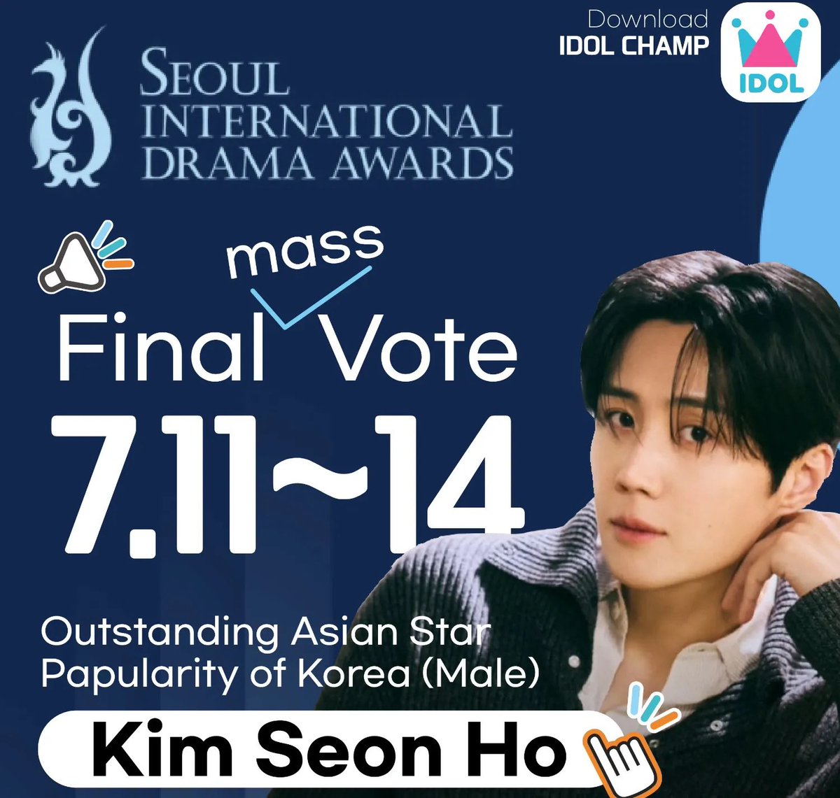 hajar2906's tweet photo. 🔊🔊🔊Seonhohada assemble!!
Lets widen the gap!! Fight till the end!!
Kajja!! Monster voters power🔥🔥🔥
2 days left!! 

https://t.co/mFhCGIBlMO… 

#KimSeonho #김선호   #キムソンホ 
#金宣虎  #คิมซอนโฮ https://t.co/dcc5wGgUSW