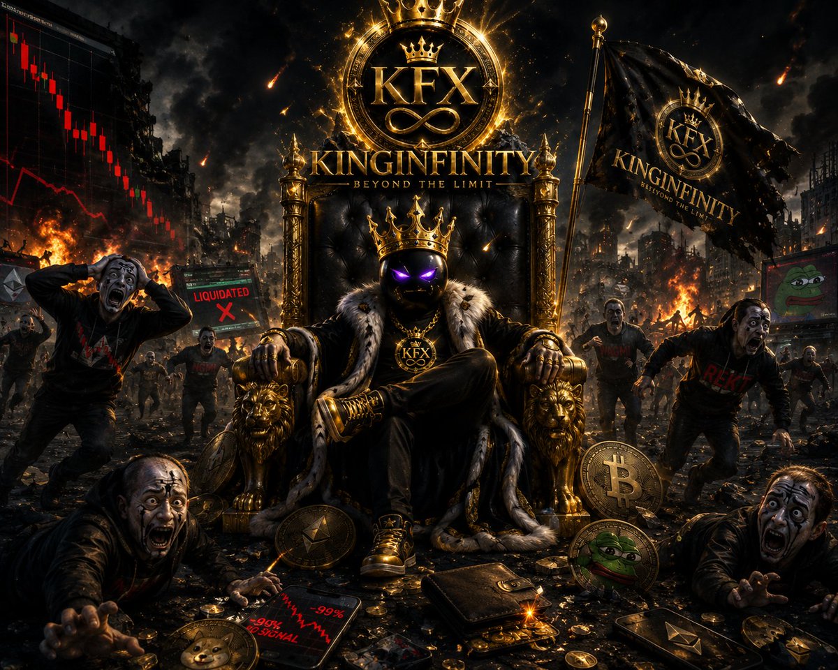 jfh86's tweet photo. Kings don't chase the market. The market bows to the King. 
@Kingfinity
#KingInfinity #KFX https://t.co/Q2PtcBCGtm