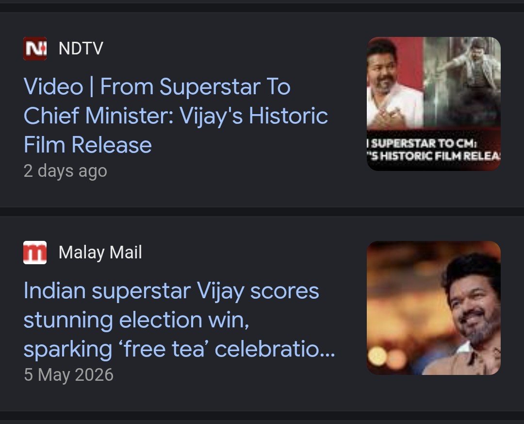 RayappanFan's tweet photo. @AazimKassim @rajinikanth @mkstalin @actorvijay But overseas newspapers are all calling Vijay as superstar 😂 https://t.co/Z7FPAvXN0H