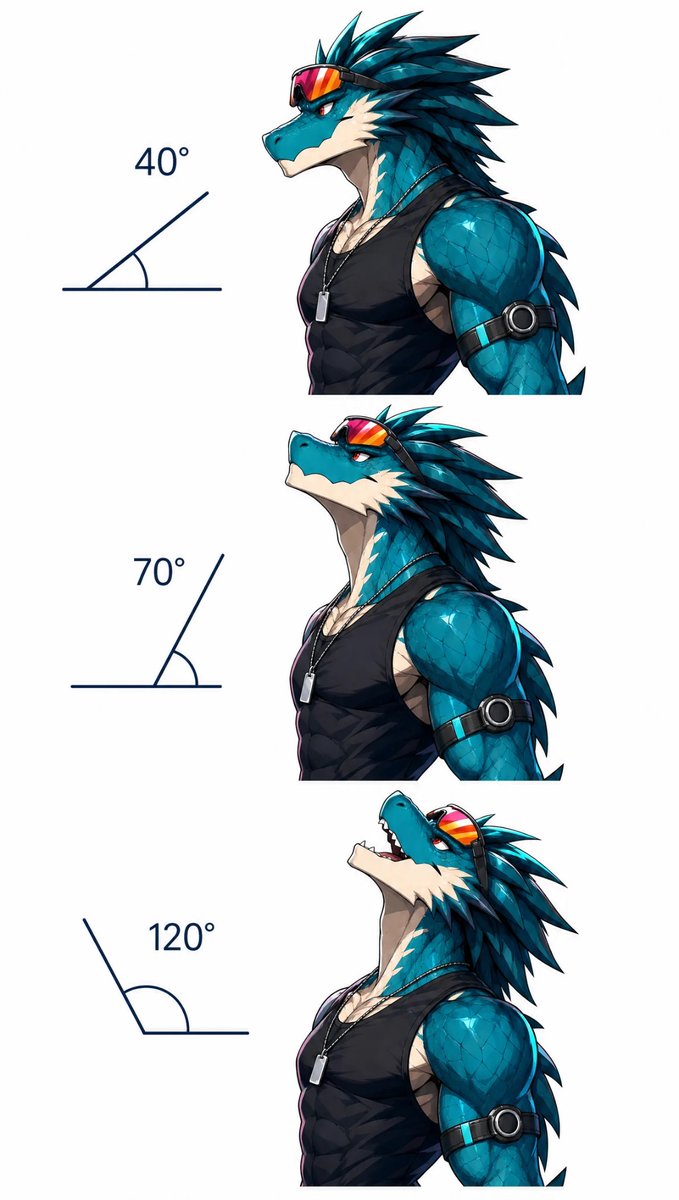 Dragon Head Angle Reference Sheet