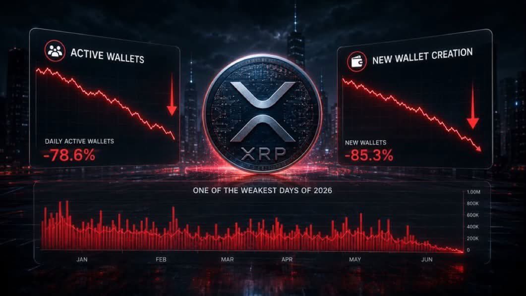 XRPHolders367's tweet photo. 📉 XRP LEDGER ACTIVITY COOLS—BUT THERE’S A TWIST.

The XRP Ledger recorded one of its slowest days of 2026, with both active wallets and new wallet creation declining.

However, tagged transactions increased, indicating that existing users are still actively using the network even as new wallet growth slows.

👀 A slowdown in growth doesn’t necessarily mean a slowdown in usage.

#XRP #XRPL #Ripple #Crypto #Blockchain #OnChain #DigitalAssets