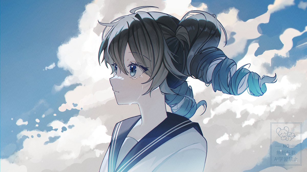 SioCm's tweet photo. 【WORK】

『비와 너와』 (雨と君と) MV (feat.重音テト)

NARUさんの雨と君とMVイラスト描かせていただきました！
https://t.co/VM9zzoTOVF https://t.co/MRn3dZat4M