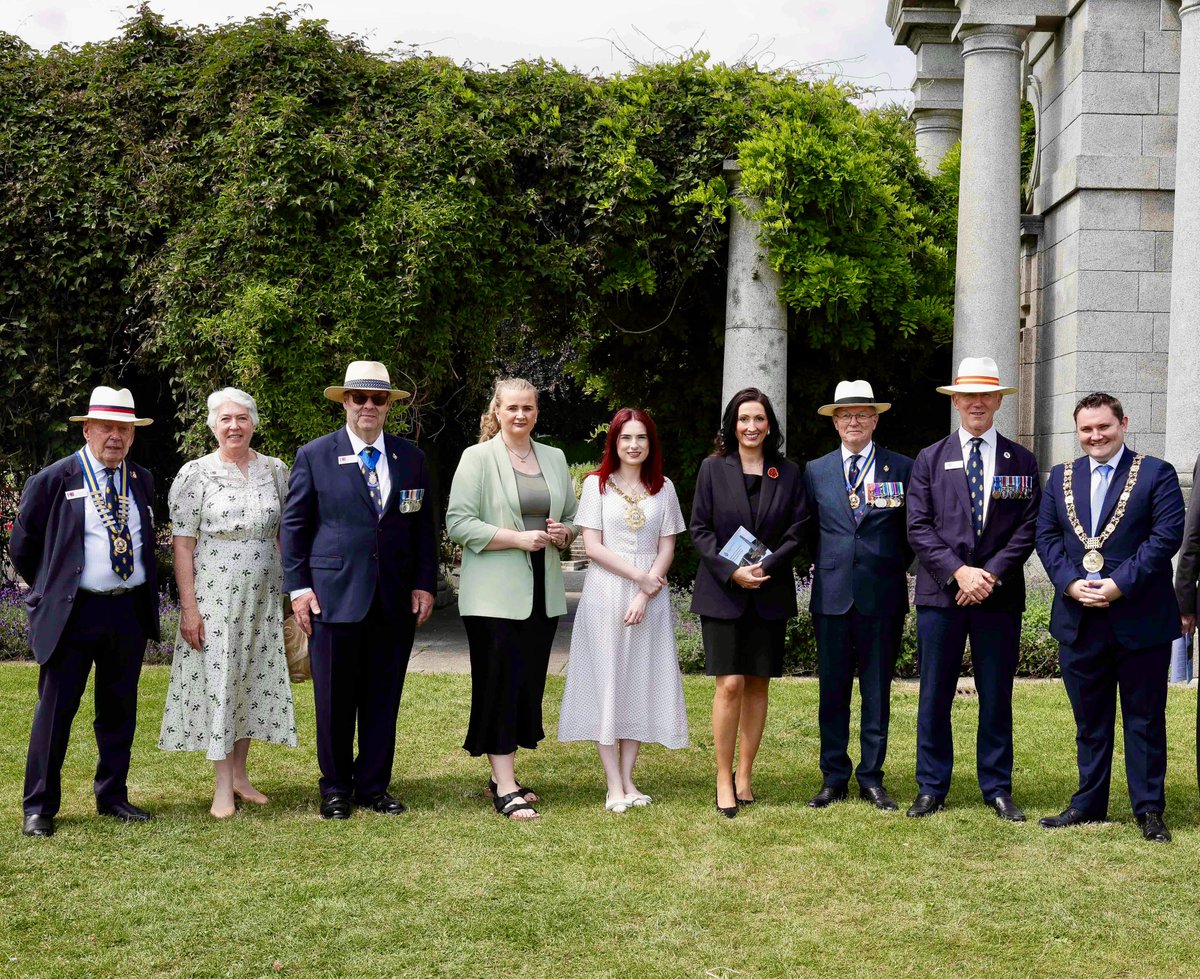 niexecutive's tweet photo. Deputy First Minister Emma Little-Pengelly and Junior Minister Aisling Reilly attended the Royal British Legion Republic of Ireland’s Memorial Service in Dublin.

Both Ministers laid wreaths as a mark of respect to all the people who lost their lives at the Battle of the Somme. https://t.co/nlDIBNPYv3
