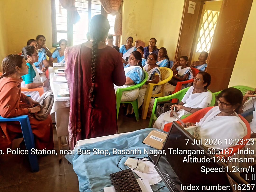 sheteamrgm's tweet photo. On 7.6.26 Ramagundam commissionerate peddapelli zone sheteam Awareness program conducted to the Asha workers and ANM at Basanthnagar of Basanthnagar PS limits members 30. https://t.co/GOsb7v5UTD