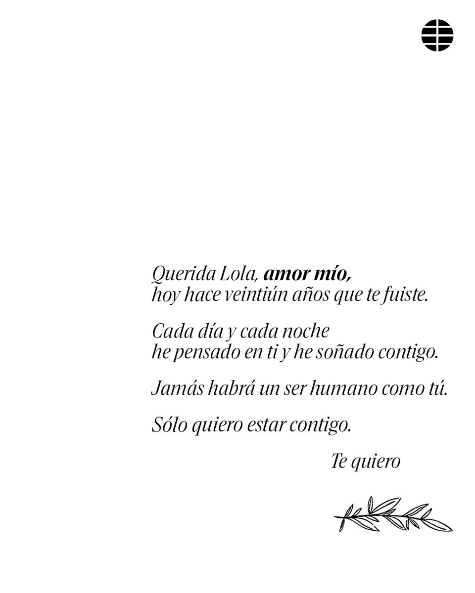 elmundoes's tweet photo. El Mundo, versión impresa, 12 de julio de 2026

Por segundo año consecutivo, publicamos la esquela anónima dedicada a Lola, a página completa y con edición pedida expresamente por el solicitante.

Nadie sabe quién es Lola ni quién escribe el texto, el amante que 21 años después la sigue recordando.