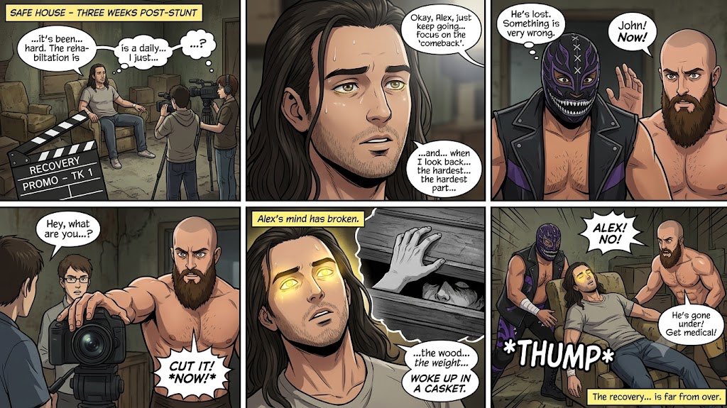 BlazexInferno's tweet photo. #AlexReynolds #EvilUno #JohnSilver #TheDarkOrder #AIComics #AEW https://t.co/2zTyjR2Uab