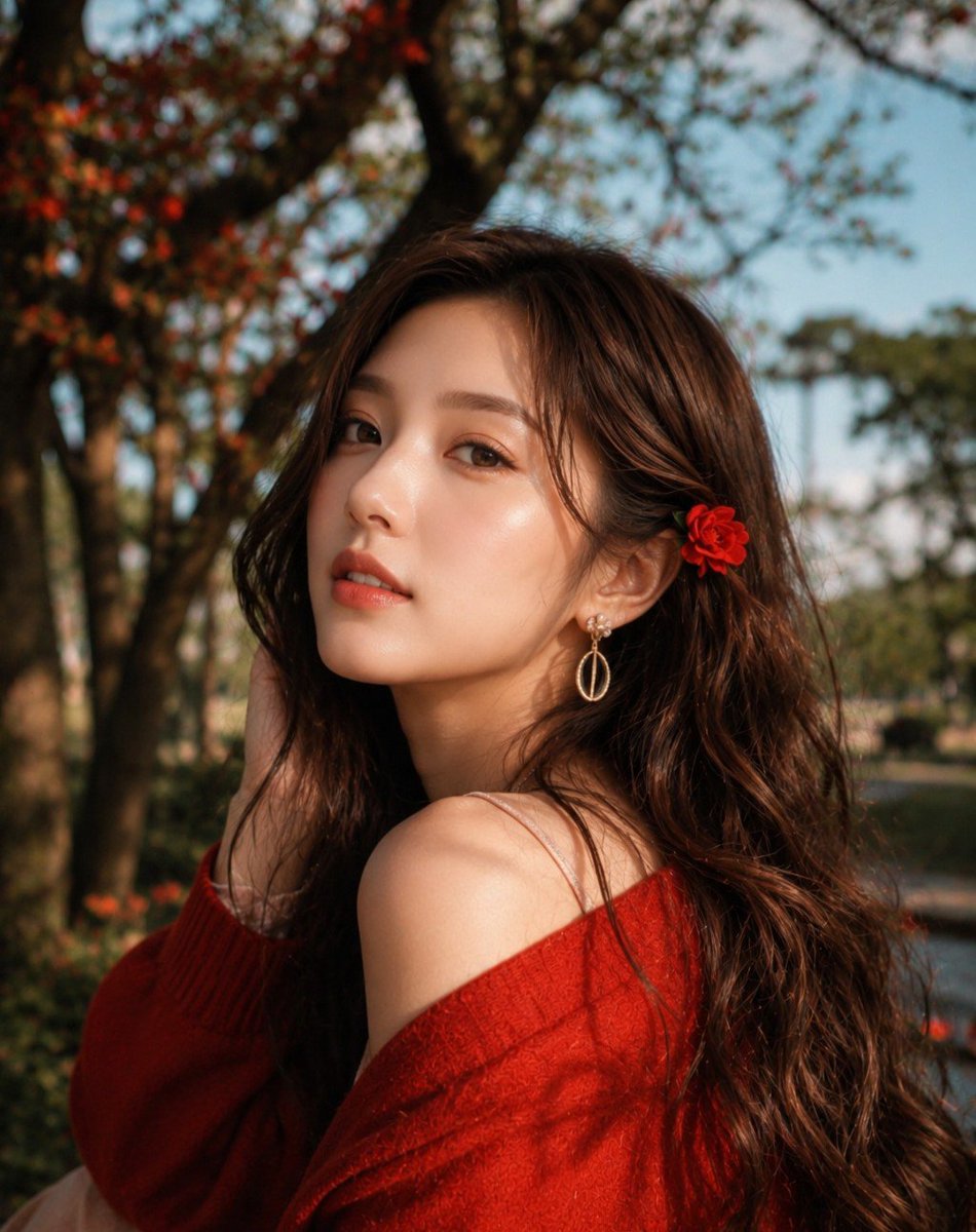 Golden Hour East Asian Woman Portrait