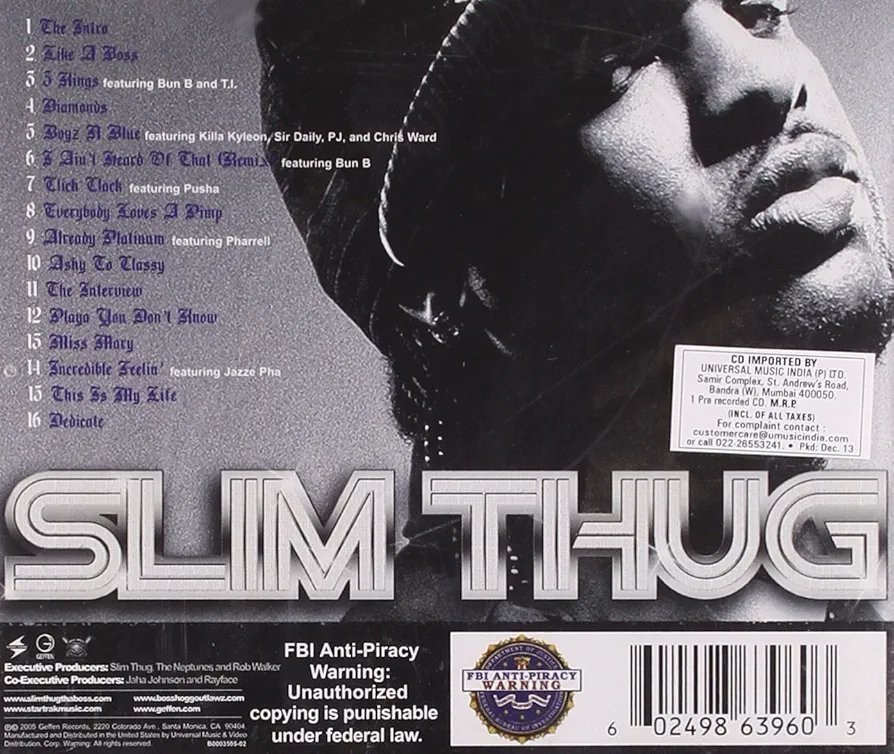 spacecowboyhash's tweet photo. July 12th, 2005. 

Happy 21st anniversary to Slim Thug's "Already Platinum". https://t.co/8GwIuWlfI8