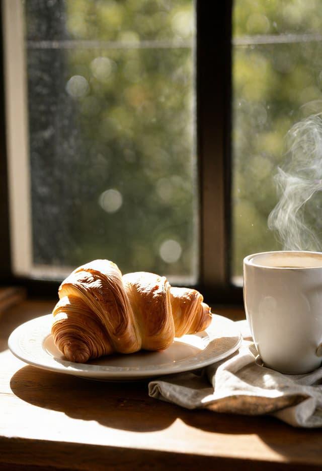 davediv3's tweet photo. Sunlight, flaky layers, and a cup of fresh coffee—the simplest mornings often become the most unforgettable. ☕🥐 Slow down, savor the moment, and let today begin with warmth. #MorningVibes #CoffeeTime #FoodPhotography https://t.co/DI9tx4LWGJ
