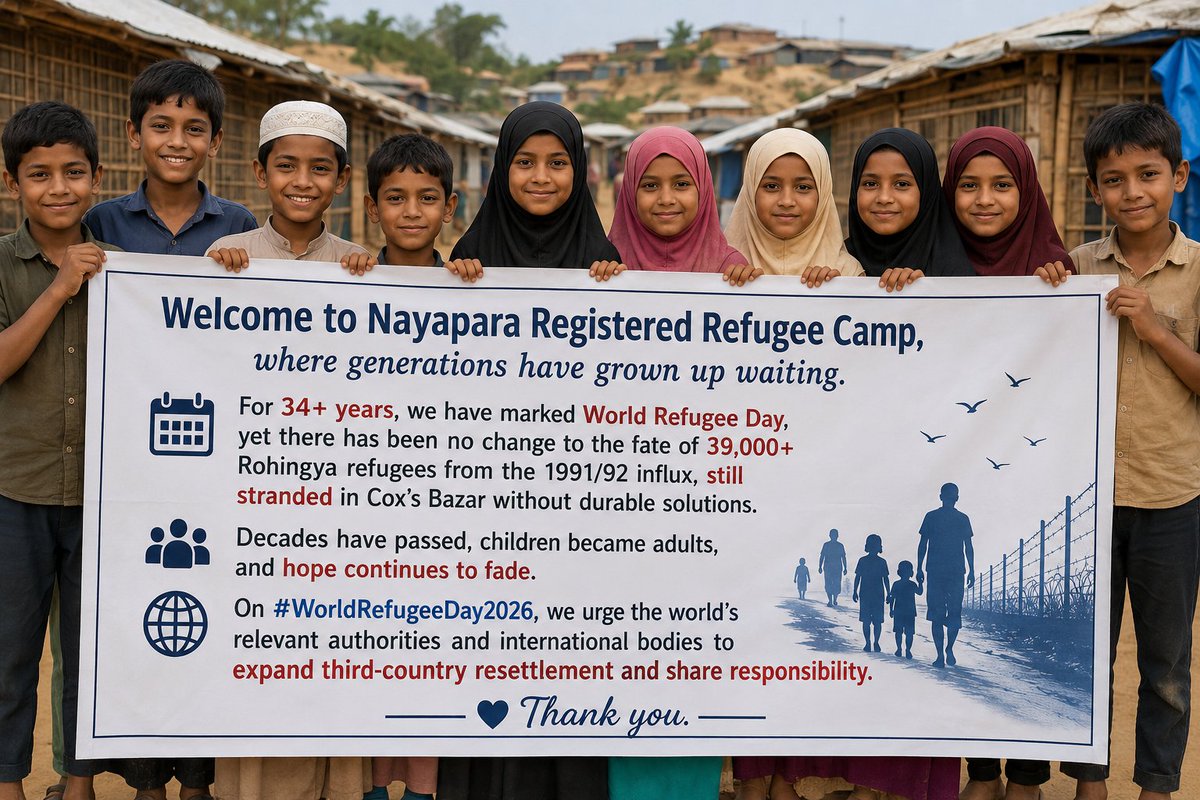 RRANforRohingya's tweet photo. More than three decades have passed, yet 39,000+ Rohingya refugees of the 1991/92 influx remain stranded in Cox's Bazar without a durable solution. As MSF has highlighted the devastating impact of prolonged 
https://t.co/k8UAXsBG2c https://t.co/a3HqliFefd