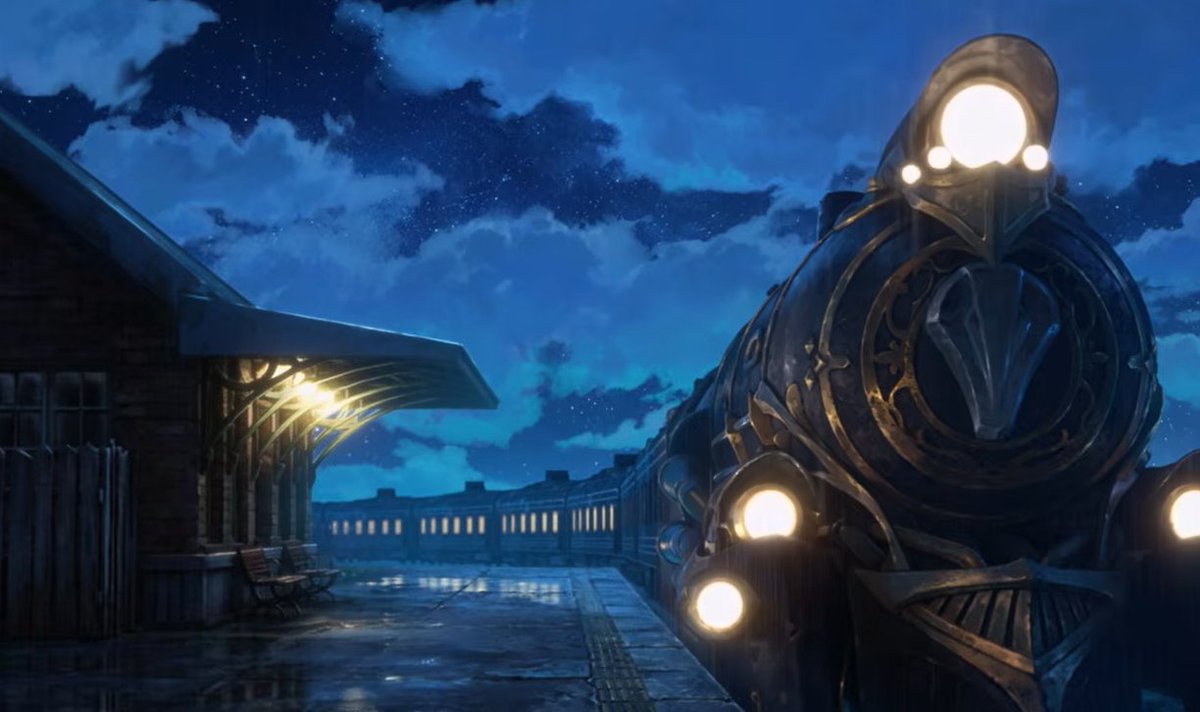 TimelyEdostar's tweet photo. This was one of the most beautiful ending scenes I have ever seen...from going to a normal train to taking to the stars..after years of playing this game that felt humbling https://t.co/32kyPTRRZF