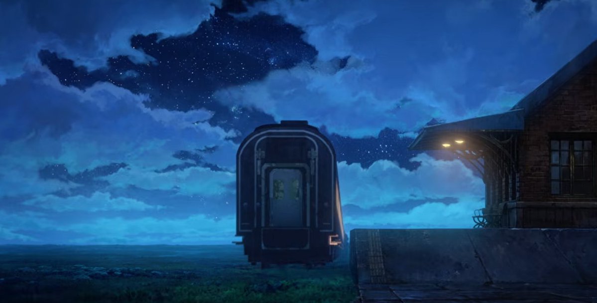 TimelyEdostar's tweet photo. This was one of the most beautiful ending scenes I have ever seen...from going to a normal train to taking to the stars..after years of playing this game that felt humbling https://t.co/32kyPTRRZF