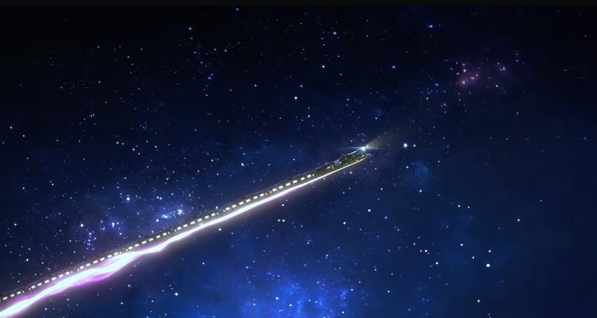 TimelyEdostar's tweet photo. This was one of the most beautiful ending scenes I have ever seen...from going to a normal train to taking to the stars..after years of playing this game that felt humbling https://t.co/32kyPTRRZF