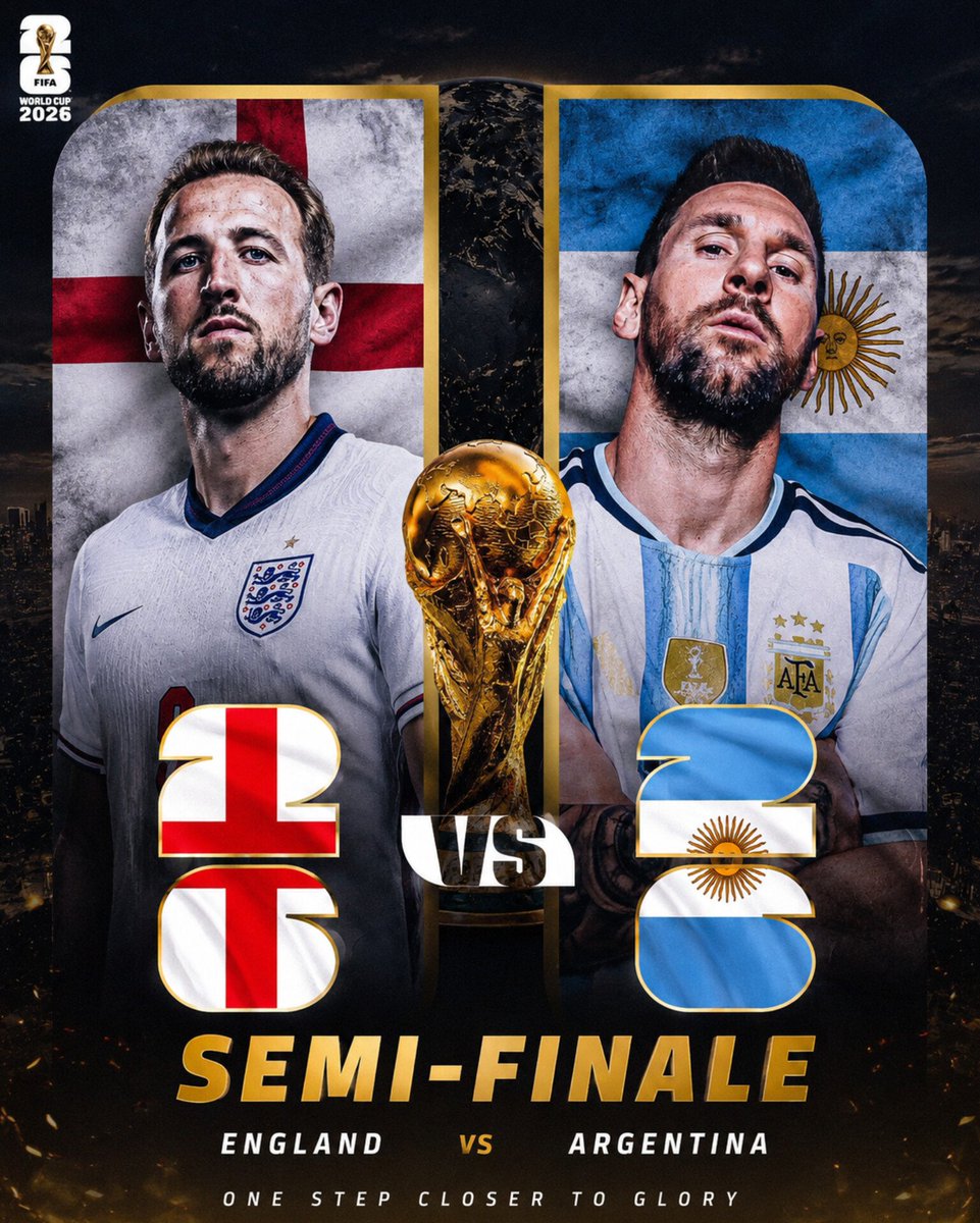 learnerpoint365's tweet photo. 🚨  🇬🇧 𝗘𝗡𝗚𝗟𝗔𝗡𝗗 🆚 🇦🇷 𝗔𝗥𝗚𝗘𝗡𝗧𝗜𝗡𝗔 | 𝗪𝗢𝗥𝗟𝗗 𝗖𝗨𝗣 𝟮𝟬𝟮𝟲 𝗦𝗘𝗠𝗜-𝗙��𝗡𝗔𝗟! 🏆🔥

#fifaworldcup #footballlover #messi #harrykane #judebelingham #england #argentina #semifinal #englandvsargentina https://t.co/VlxVn1X6nc