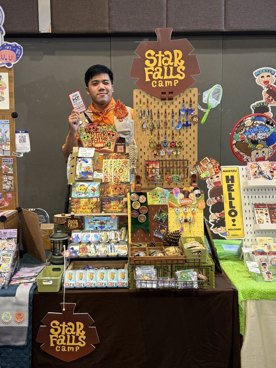 starfalls_camp's tweet photo. Starfalls camp 🌲🐻 is ready! 
แคมป์เปิดแล้วครับ น้องหมีต้อนรับ
ACF at Central Ladprao hall fl.5
( มีค่าเข้างาน 150฿ )

Hilight 
- พวงกุญแจปลาและแมลงชนิดใหม่ 
- รีสตอคเข็มกลัด
- โปรแถมโปสการ์ดนาคาไททันและพวงกุญแจ

มาหากันได้น้าา วันนี้อยู่ถึงสองทุ่มครับ
#ACF #AsiaCollectiblesFestival