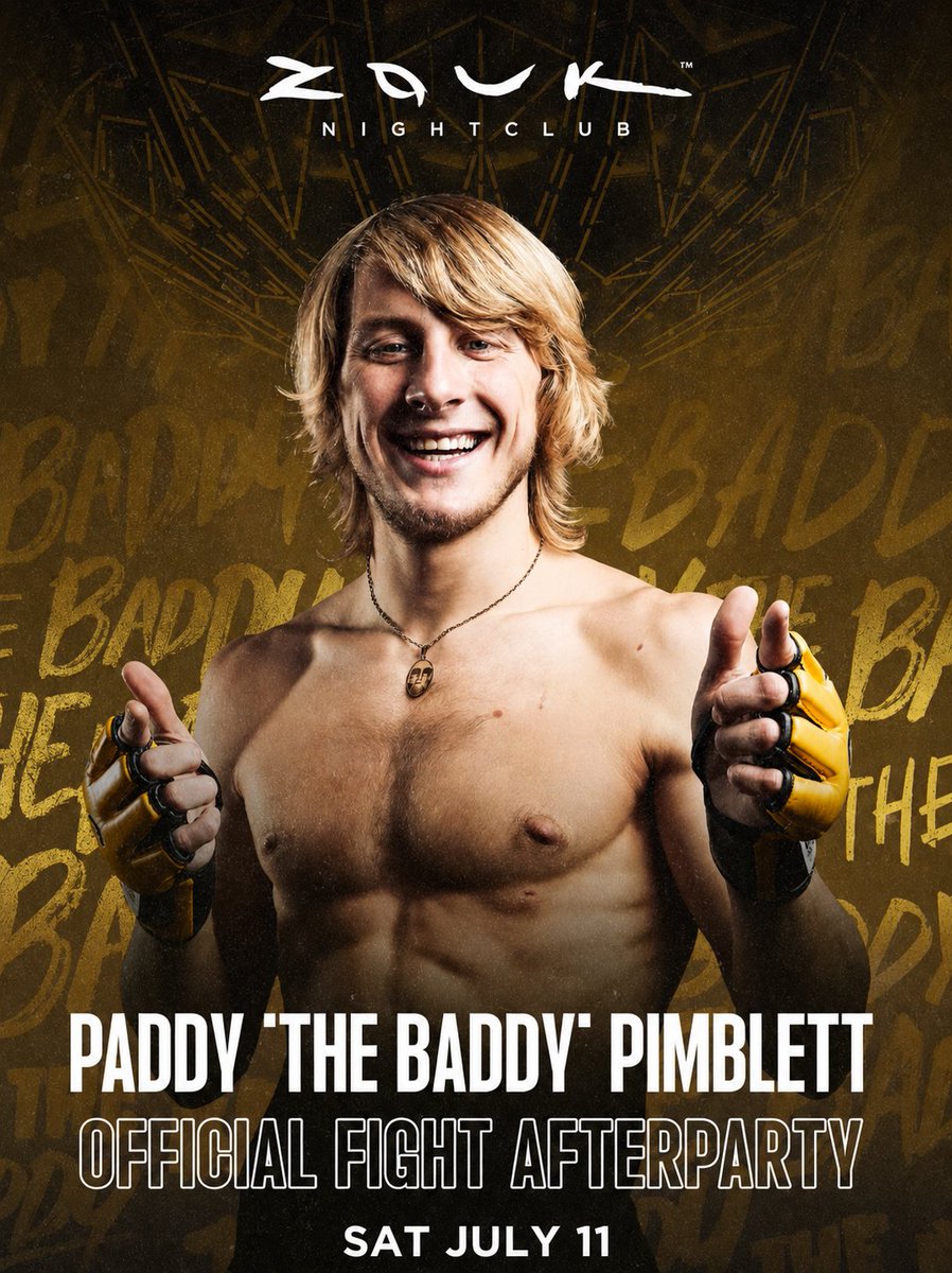ZOUKNIGHTCLUB's tweet photo. Paddy Pimblett is taking over Zouk Nightclub this evening at Resorts World Las Vegas.
Contact me for free entry on my guest list &amp; VIP bottle service at (+1) 702-378-4074

#PaddyPimblett #ZoukNightclub #ResortsWorld #LasVegas #VegasNightlife #LasVegasPromoter #VegasPromoter https://t.co/SxdeIPk5Fx
