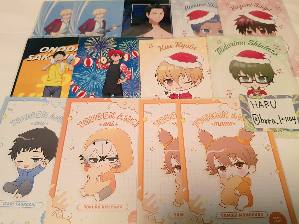 haru_121104's tweet photo. 🤍交換(郵送)希望🤍
特典 フェア ポストカード ポスカ
求▶画像1枚目 岩泉(昼休憩､水遊び)
譲▶2〜4枚目(HQ以外も有り)
※水遊び侑は折れ有
※求優先ですが皇后崎迅も求🙇🏻‍♀️

難しいと思いますが
お気軽にお声掛けください🍀* ゚ https://t.co/UGn8Njbuvu