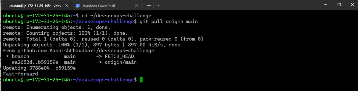 aashishhq's tweet photo. #LSPPDay42 — Full CI/CD pipeline complete! Every merge to main now automatically deploys to AWS EC2. My app is live at a real public IP 
@lftechnology #60DaysOfLearning2026 #LearningWithLeapfrog https://t.co/NozFCoRUFi