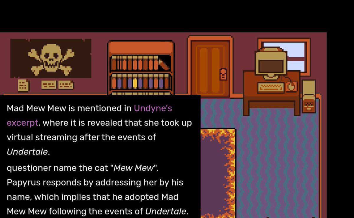 Also while looking about Mew Mew in undertale, Found a dialogue