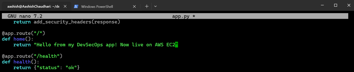 aashishhq's tweet photo. #LSPPDay42 — Full CI/CD pipeline complete! Every merge to main now automatically deploys to AWS EC2. My app is live at a real public IP 
@lftechnology #60DaysOfLearning2026 #LearningWithLeapfrog https://t.co/NozFCoRUFi