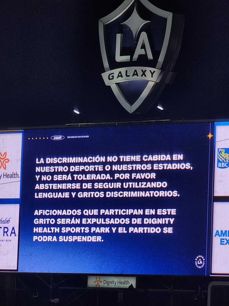 ElEscuderoDeLA's tweet photo. America fans let loose with the "chant" here at the Digs. The first warning.
'73 | 1-0 | #LAvAME | #MLS | #LAGalaxy | #ClubAmerica | https://t.co/uAqWNpIj3c