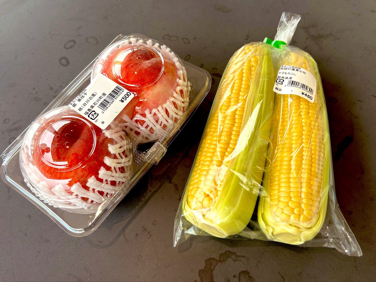 llll_86p's tweet photo. 夏を感じる福島🍑🌽
今年も桃を買いに https://t.co/TCS0bxBiks