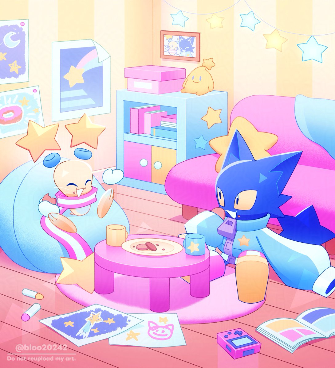 bloo20242's tweet photo. ココロが少し元気になるような、かわいくて幻想的な世界を描いています🌟
#夏の創作クラスタフォロー祭り 
#絵柄が好みって人にフォローされたい https://t.co/MAg9VeN5BY