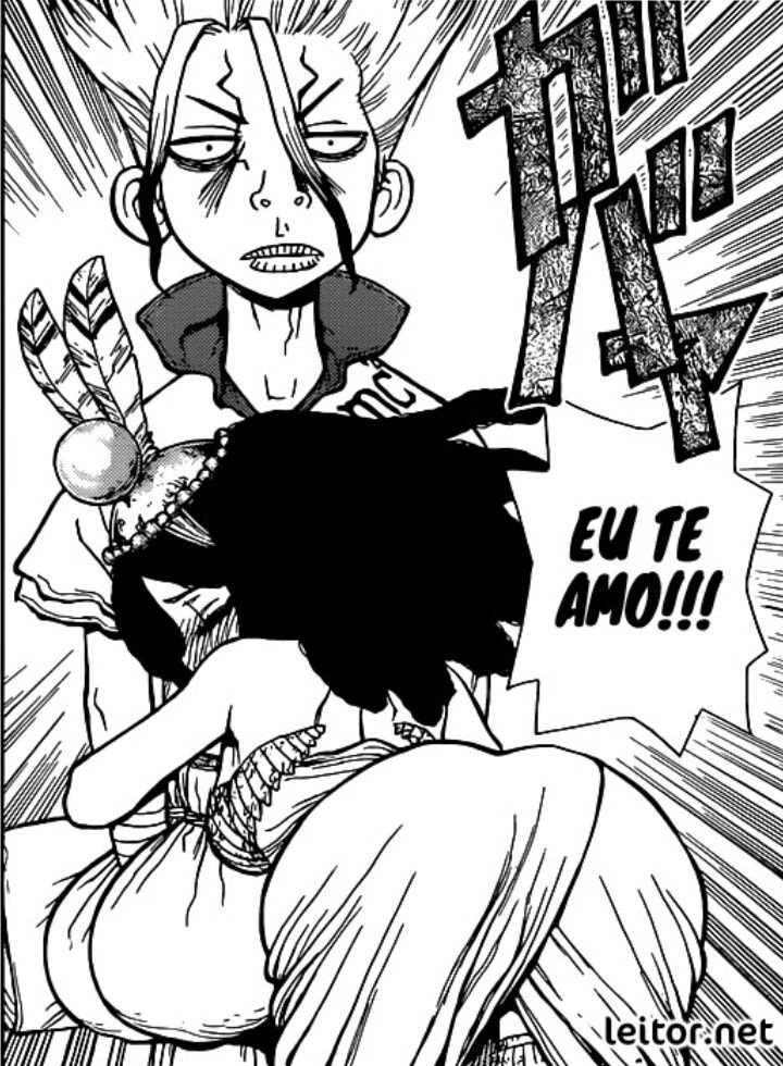 Valchilena's tweet photo. Y obvio que sí, si está es la cara de senku cuando tiene acercamiento con una mujer de forma amorosa https://t.co/rh4GgL2Xo1