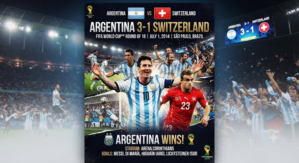 meeklynhood1's tweet photo. A hard-fought battle until the very last minute! Respect to Switzerland for a great game, but Argentina prevails! 🇦🇷🤝🇨🇭 #WorldCupRoundOf16 #ARGvSUI #Respect #VAMOS
#NORENG #WorldCup2026 https://t.co/xjJKCumsPQ