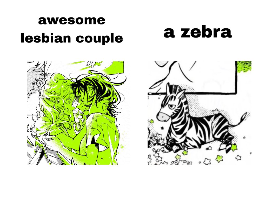 vishulore's tweet photo. lesbians and a zebra https://t.co/rT1M0Zj4tf