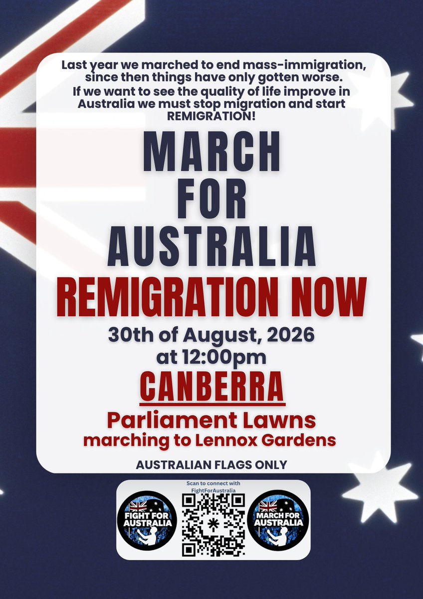 BecFreedom's tweet photo. 🇦🇺 LOCATION ANNOUNCEMENT🇦🇺 

Get pumped, everyone!
Start sharing this far and wide, printing it off, and posting it EVERYWHERE! 

The locations for the 30th of August are now finalised (except for Adelaide and Hobart).

We’re still waiting on final confirmation for Adelaide, and unfortunately we don’t have an organiser for Hobart yet, but we’ll update you as soon if that changes. 

Also, a quick reminder: we’re still experiencing issues with the March For Australia socials and website. Please make sure you’re following Fight For Australia across all platforms so you don’t miss any updates.
I’d also recommend turning on notifications, the algorithm and censorship love to bury us. 

Any questions? Email national@marchforaus.org, message us on any of our socials, or reach out to Bec Freedom.