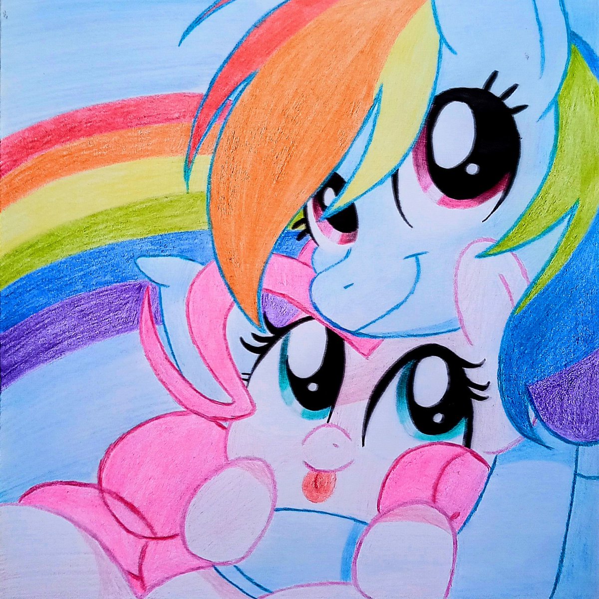EURG211's tweet photo. PinkiePie &amp; RainbowDash (mlp g4) https://t.co/mnUenirQSd