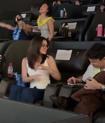 dufresne1994's tweet photo. The perfect pair for a movie. Kira and Josh (#KiSh) on Kai's special block screening for Moana Movie. Please support and stream Kai's Hangganan ko. https://t.co/fCUJWM46I9