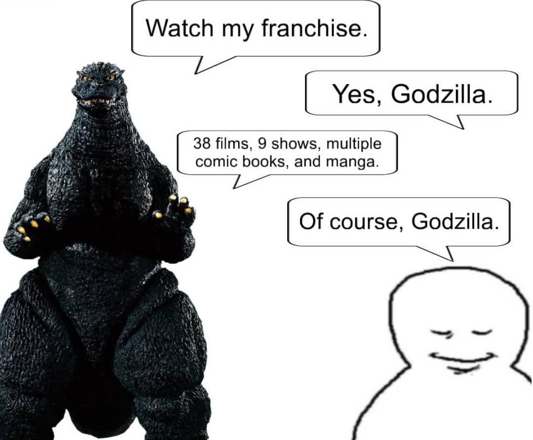 kaijugamer2000's tweet photo. Im posting my favorite Godzilla Meme in Honor of Minus Zero https://t.co/OJXJYm8iUn