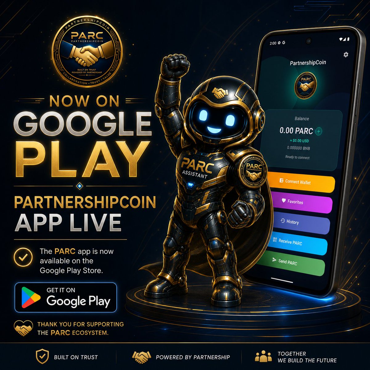 PARCCoin's tweet photo. #PartnershipCoin #PARC #Web3 #Crypto #BNBChain https://t.co/wzvNYTexxd