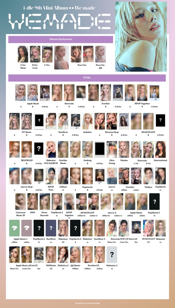 minniefr1dge's tweet photo. We Made Template Wishlist
new: reveals, makestar 2 vc, mini fanmeet, i-bingo, shanghai benefit

hq: google drive in bio
#GIDLE #G_I_DLE #MINNIE #SOYEON #MIYEON #YUQI #SHUHUA #아이들 #idle #WEMADE idle i-dle miyeon minnie soyeon yuqi shuhua https://t.co/a3XKVv0Mws