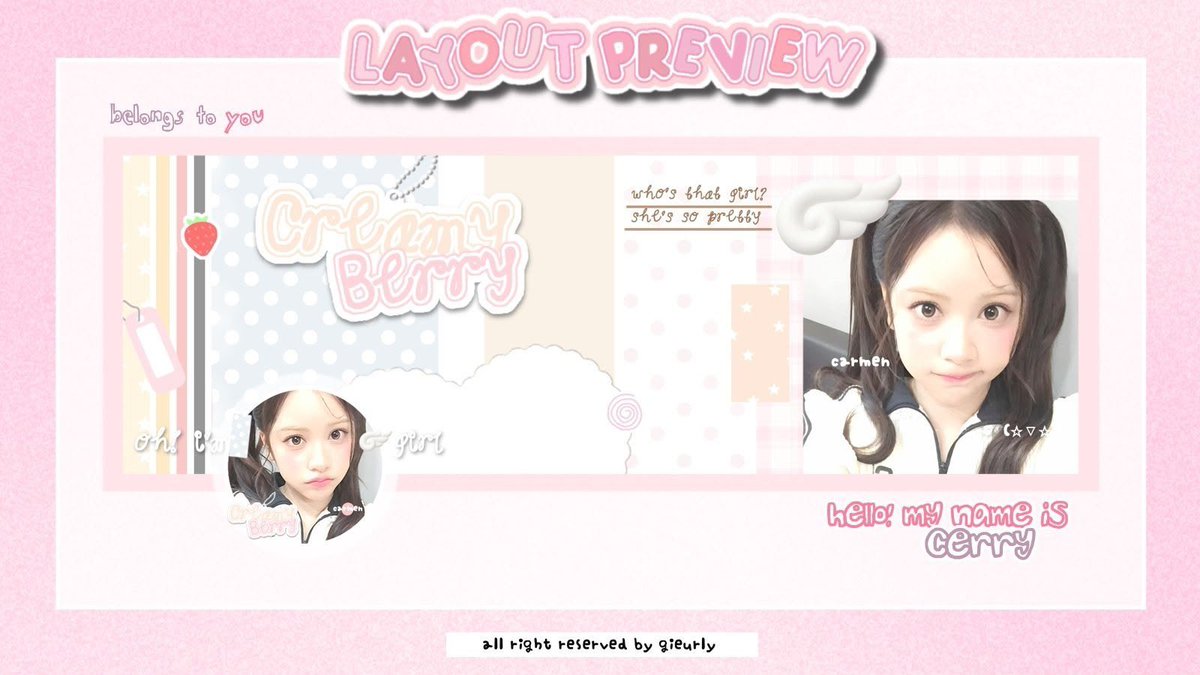 gieurly's tweet photo. — 💌 help repost ya, gomawo ><

halo! dalam rangka ulang tahun aku dan ada kaka baik hati yang bagiin layout, aku datang bawa 10 FREE LAYOUT READY STOCK GG‼️🍥 🎀 bisa banget reply mau layout yang mana dari sekarang ke kolom yang sudah aku sediakan ya, cek alt😆⭐️

#bealanja https://t.co/k3lb3eXwNn