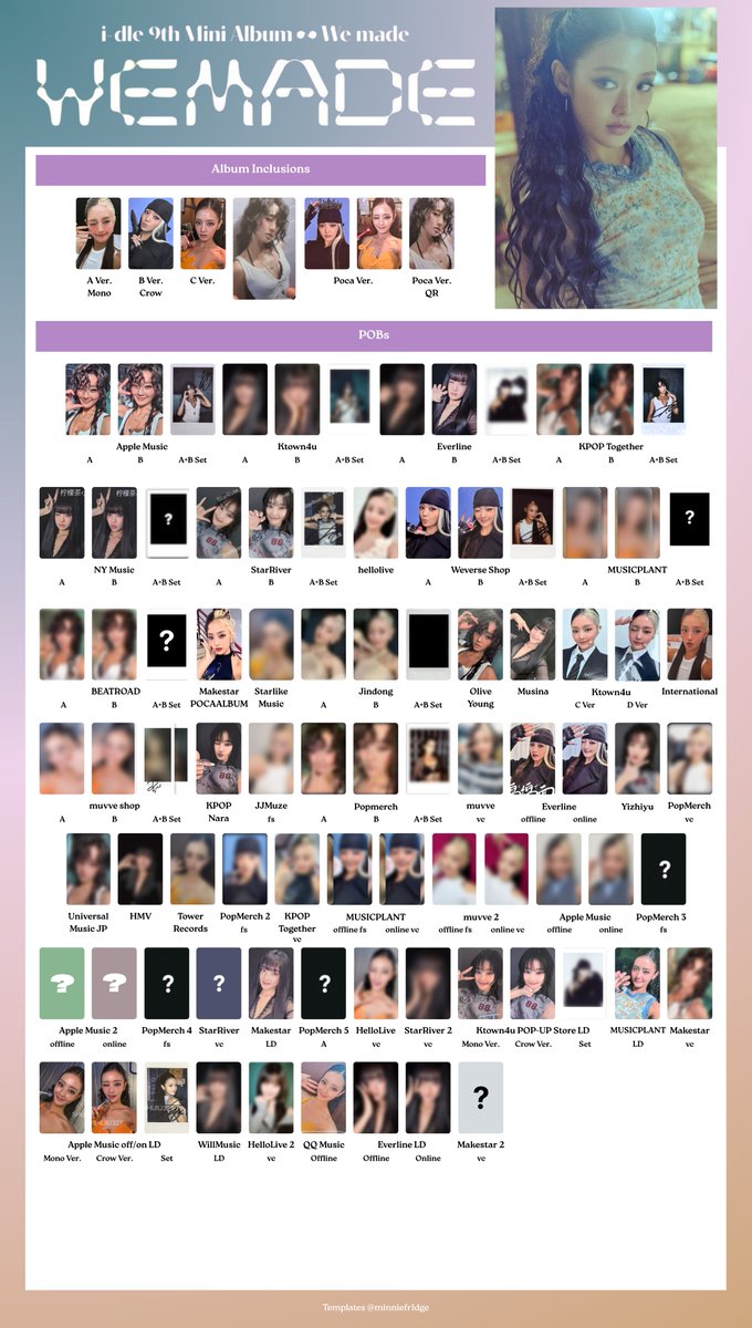 minniefr1dge's tweet photo. We Made Template Wishlist
new: reveals, makestar 2 vc, mini fanmeet, i-bingo, shanghai benefit

hq: google drive in bio
#GIDLE #G_I_DLE #MINNIE #SOYEON #MIYEON #YUQI #SHUHUA #아이들 #idle #WEMADE idle i-dle miyeon minnie soyeon yuqi shuhua https://t.co/a3XKVv0Mws