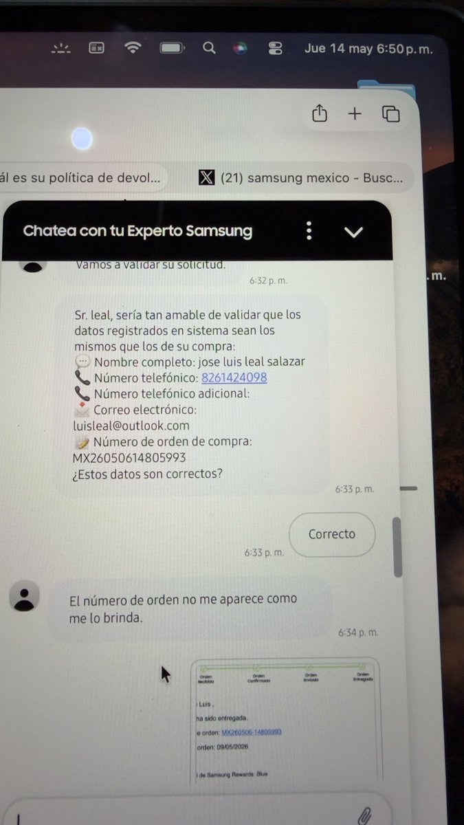luisleals's tweet photo. @SamsungMexico Tus mensajes directos no sirven de nada, necesito urgente que me solucionen. Aqui las evidencias de que el mismo dia que recibi el producto reporte que me hicieran la garantia. @AtencionProfeco @Profeco https://t.co/FIl1lQrRrA