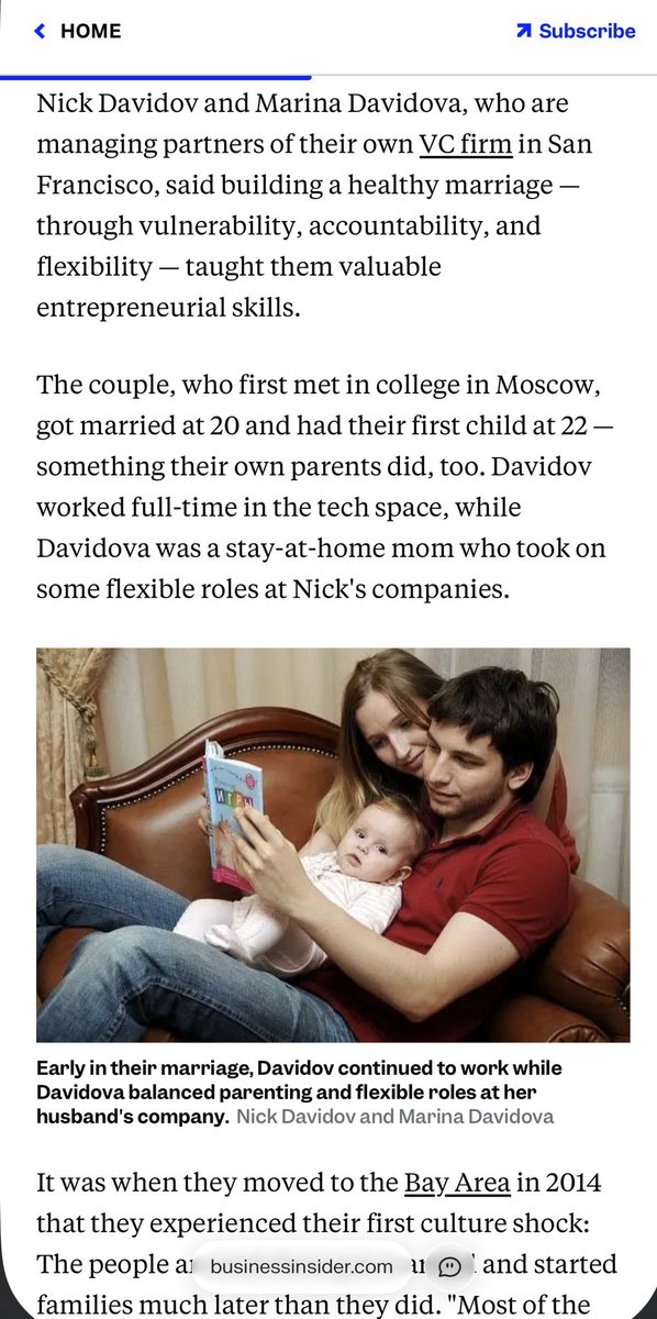 Nick_Davidov's tweet photo. Getting profiled for an article about early marriage and working together with @msdavidova by Business Insider was not on my bingo card.. the article is awesome nonetheless, and I highly recommend getting married early ;) https://t.co/zXVXVs29EZ
