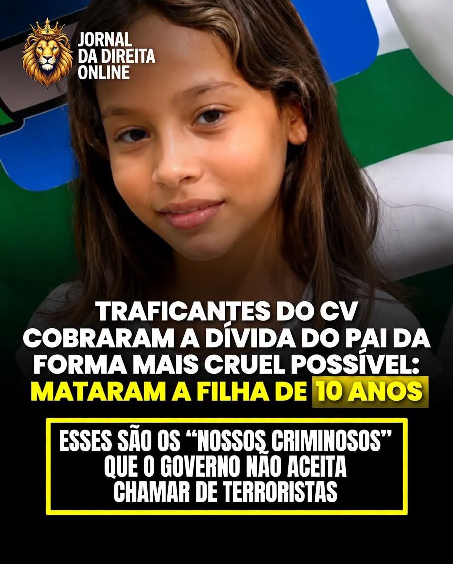 AngelicaKu52947's tweet photo. TERRORISMO!!!

👇Uma menina de apenas 10 anos foi morta em Belford Roxo, na Baixada Fluminense, após o carro em que estava com o pai ser alvo de diversos disparos. 
Segundo as investigações da Polícia Civil, o homem teria se desentendido com um integrante do Comando Vermelho (CV), facção que controla a comunidade onde o crime ocorreu. O suspeito foi preso em flagrante.  
De acordo com a polícia, o criminoso efetuou vários tiros contra o veículo, atingindo a criança e o pai. A menina chegou a ser socorrida, mas não resistiu aos ferimentos. O pai ficou ferido e foi encaminhado para atendimento médico.  
O caso provocou forte repercussão nas redes sociais. Internautas classificaram o episódio como mais um exemplo da extrema violência praticada por facções criminosas e criticaram o fato de organizações como o Comando Vermelho não serem enquadradas como grupos terroristas pela legislação brasileira.
Até o momento, as autoridades tratam o caso como homicídio e tentativa de homicídio. As investigações continuam para esclarecer todas as circunstâncias do crime e confirmar a motivação do ataque.