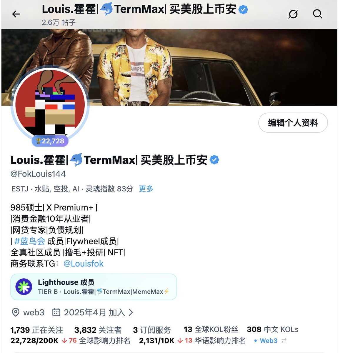 Louis.霍霍|🐬TermMax| 买美股上币安 tweet media