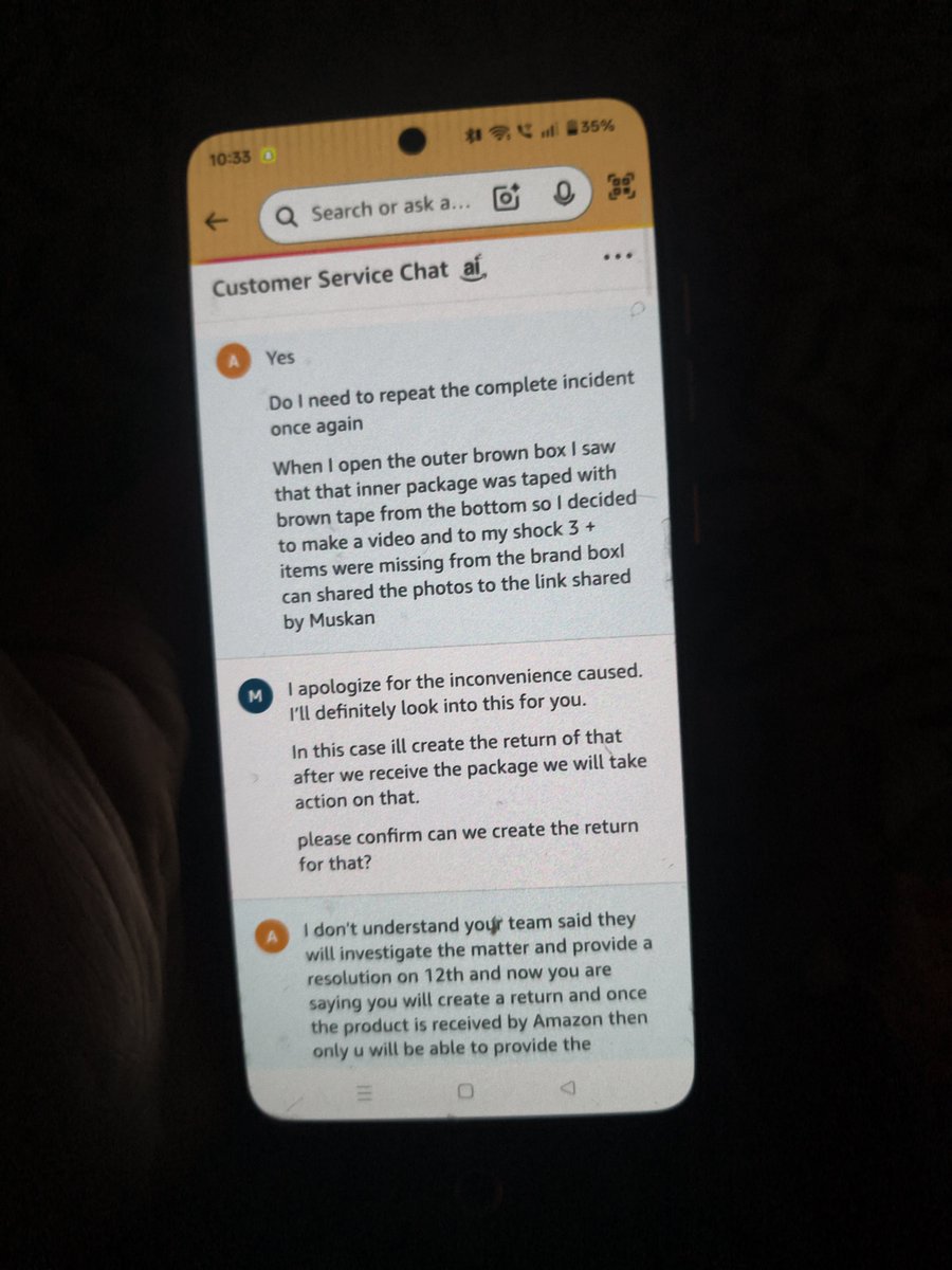 anshmadaaan's tweet photo. @amazonIN Is this how you treat customers? ₹20,000 Zebronics Juke Bar 9900 delivered with missing subwoofer, remote &amp; cables. Investigation was promised but your agent ignored my questions and closed the chat. Please escalate this immediately. @zebronics https://t.co/1owsaZDYRn