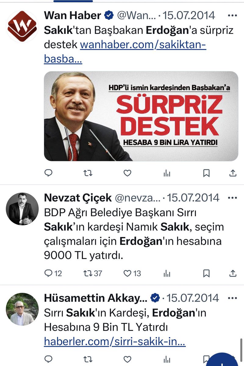 muradcobanoglu's tweet photo. Şimdi Sırrı Sakık tutuklansın diye kampanya yapsan sen çözüm sürecine karşısın sen şehitlerin üstünden siyaset yapıyorsun sen kan yalıyorsun sen vampirsin diye ortalığı ayağa kaldırır bunlar geçmişte yaptılar çünkü ama bu çözüm süreci oy getirmeyince birdenbire yine geçmişte yaptıkları gibi Sırrı Sakık‘ın kurduğu cümleler akıllarına gelir bak sen onun partisi ile işbirliği yaptın sen ne biçim Atatürkçüsün sen şöylesin sen böylesin işte Erdoğan gitsin de ne olursa olsun diye teröristlerle işbirliği yapıyorsunuz diye ortalığı ayağa kaldırırlar sonra da dosdoğru olmak için emir bekliyorlar!