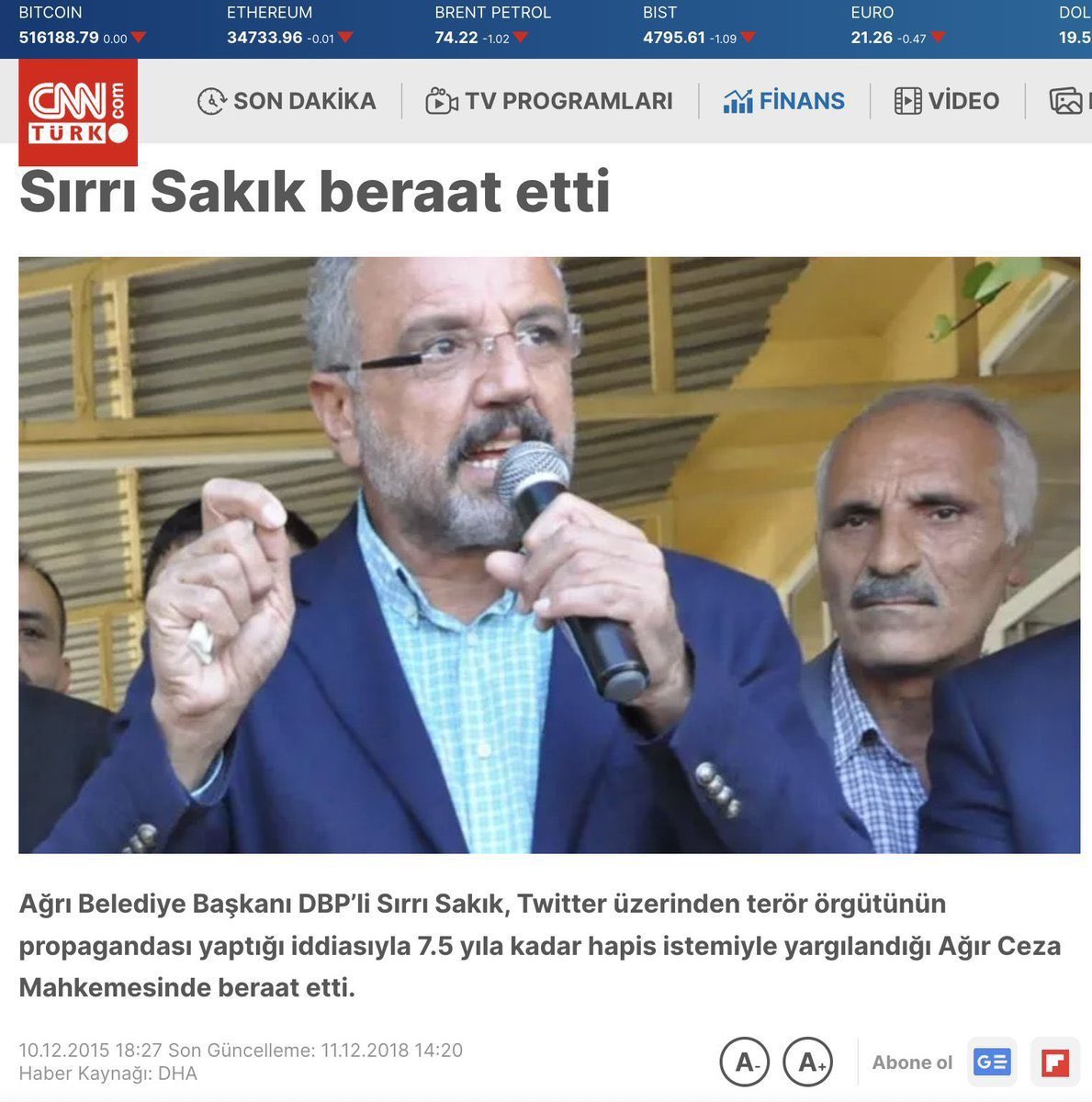 muradcobanoglu's tweet photo. Şimdi Sırrı Sakık tutuklansın diye kampanya yapsan sen çözüm sürecine karşısın sen şehitlerin üstünden siyaset yapıyorsun sen kan yalıyorsun sen vampirsin diye ortalığı ayağa kaldırır bunlar geçmişte yaptılar çünkü ama bu çözüm süreci oy getirmeyince birdenbire yine geçmişte yaptıkları gibi Sırrı Sakık‘ın kurduğu cümleler akıllarına gelir bak sen onun partisi ile işbirliği yaptın sen ne biçim Atatürkçüsün sen şöylesin sen böylesin işte Erdoğan gitsin de ne olursa olsun diye teröristlerle işbirliği yapıyorsunuz diye ortalığı ayağa kaldırırlar sonra da dosdoğru olmak için emir bekliyorlar!