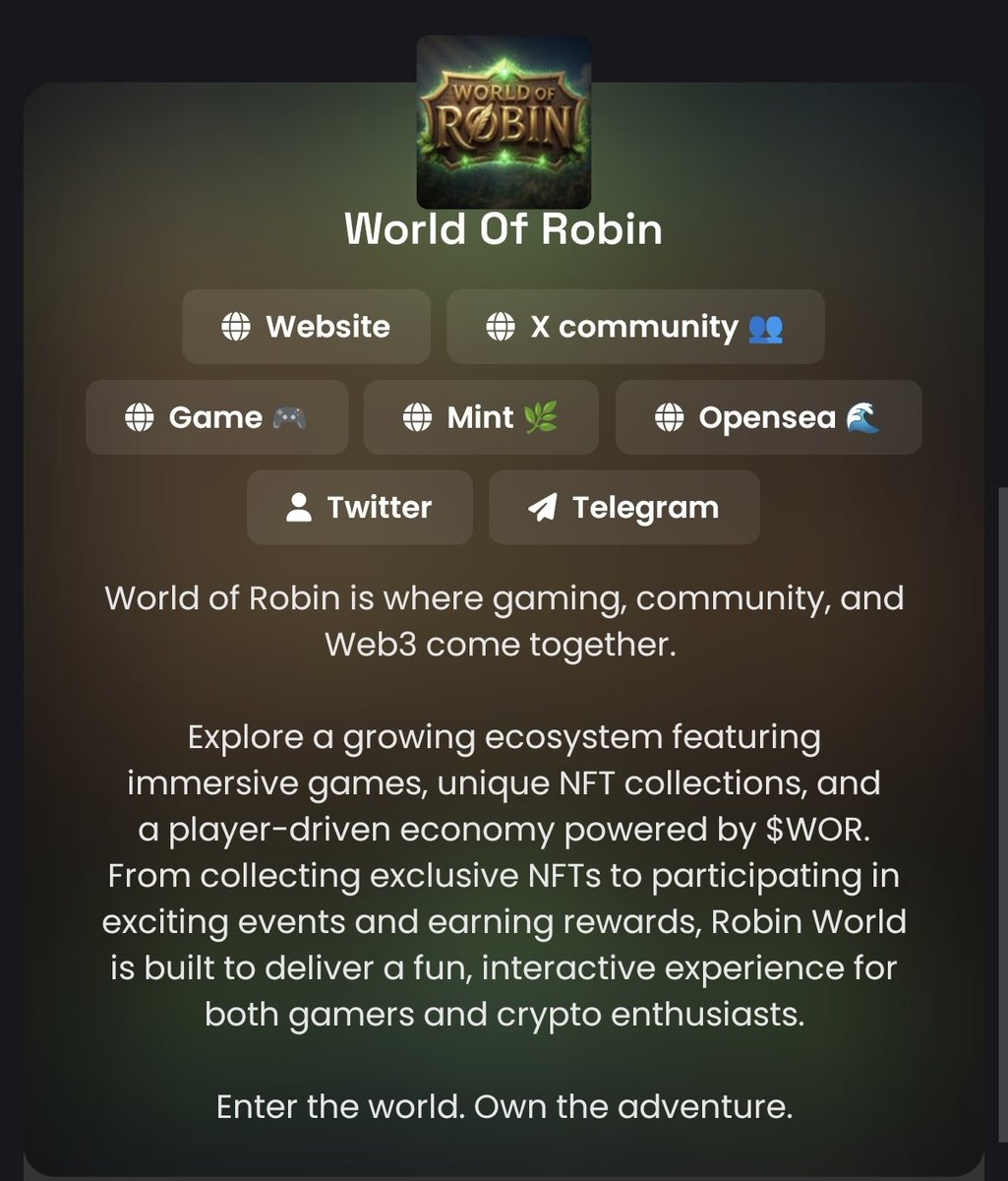 World of Robin tweet media