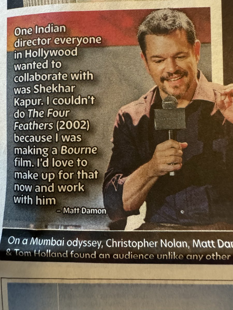 MeeGPK's tweet photo. @shekharkapur Good morning Shekhar ! Here is something to make everyone’s day special. Pls make a movie with Matt. That will be just awesome …. https://t.co/nQGoScgMGD