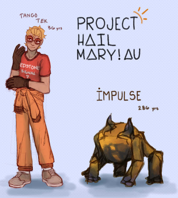 NOW37BLU3's tweet photo. Project Hail Mary AU!Been rewatching Project Hail Mary and I knew I had to do Tango and Impulse.... #tangotekfanart #impulsesvfanart #tangotek #impulsesv #digitalart #phm #projecthailmary #myart #art #doodle https://t.co/MZP6Pzt7ul