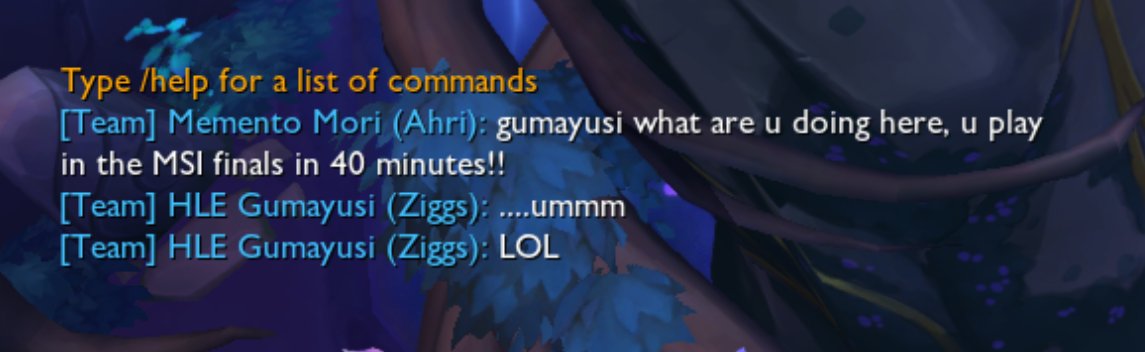 isgoodmayusi's tweet photo. playing league with hle gumayusi ign gotta be the funniest thing in the world https://t.co/UsuSlUSLlp
